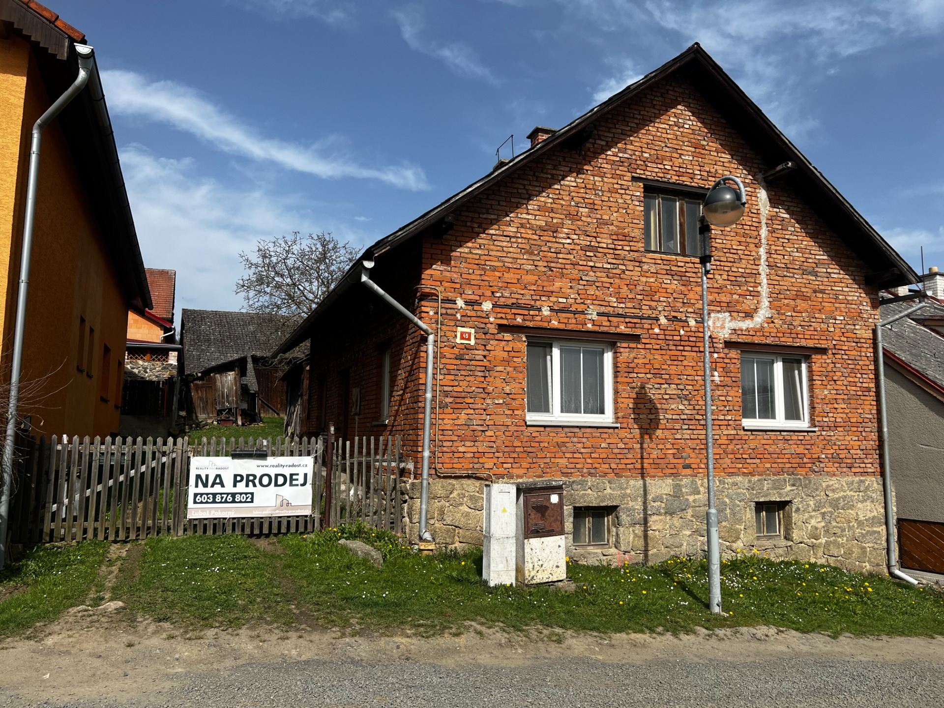 Prodej rodinného domu v Běhařově na Klatovsku.